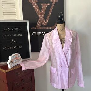 🆕DKNY Sheer Pink Blazer